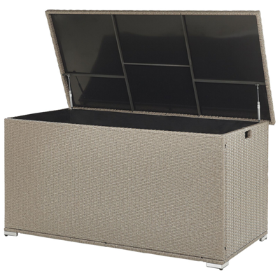 Auflagenbox Rattan taupe 155 x 75 cm MODENA