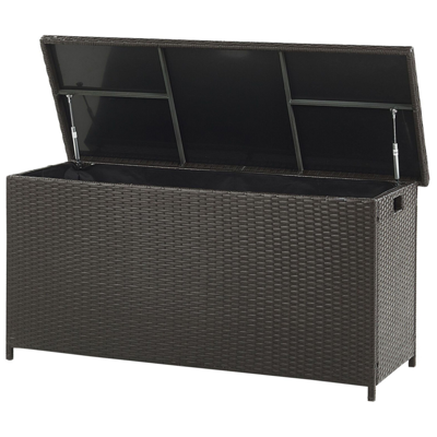 Auflagenbox Rattan braun 126 x 46 cm MODENA