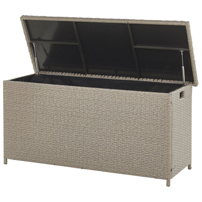 Auflagenbox Rattan taupe 126 x 46 cm MODENA