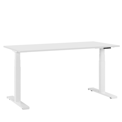 Schreibtisch weiss 160 x 72 cm elektrisch höhenverstellbar DESTIN II