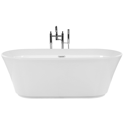 Badewanne freistehend weiss oval 170 x 80 cm OVALLE