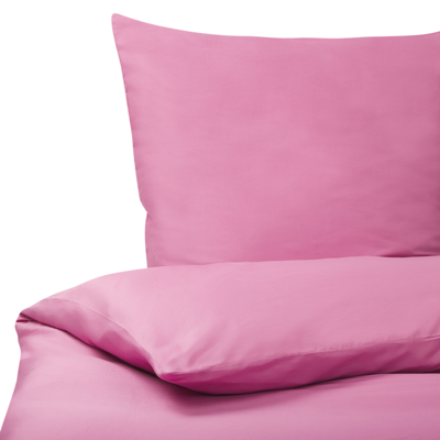 Bettwäsche Set rosa Baumwollsatin 220 x 240 cm HARMONRIDGE