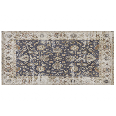 Teppich mehrfarbig orientalisches Muster 80 x 150 cm Kurzflor PELITLI