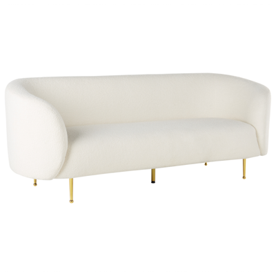 3-Sitzer Sofa Bouclé weiss LOEN